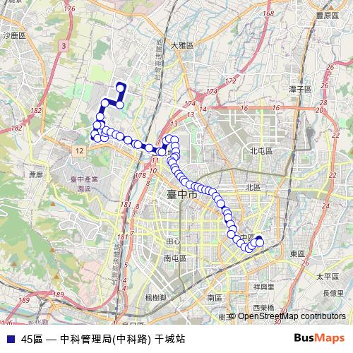 45區 bus Line Map