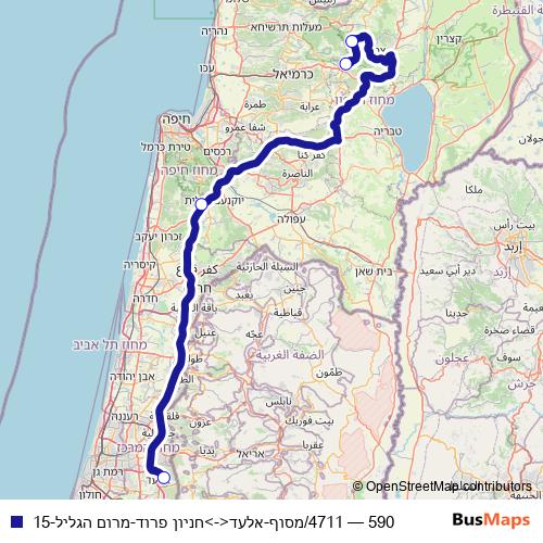 590 bus Line Map