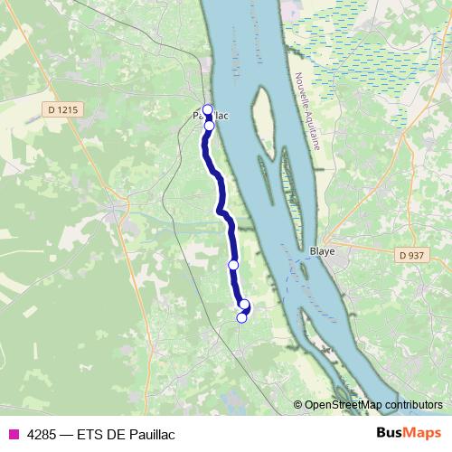 4285 bus Line Map