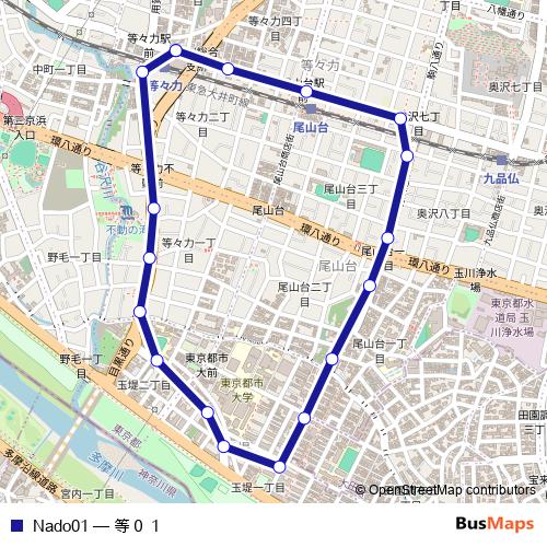 Nado01 bus Line Map