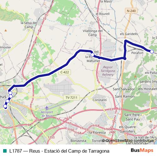 L1787 bus Line Map
