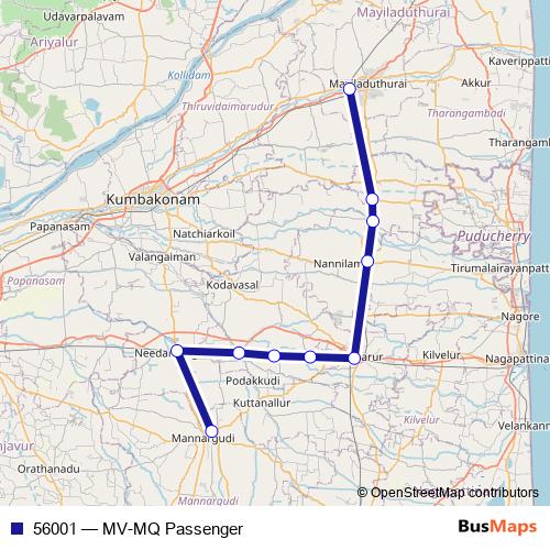 56001 rail Line Map