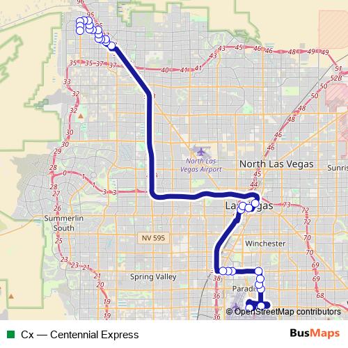 Cx bus Line Map