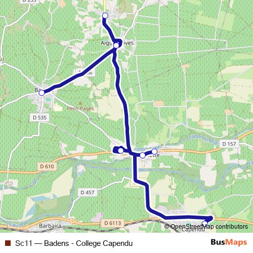 Sc11 bus Line Map