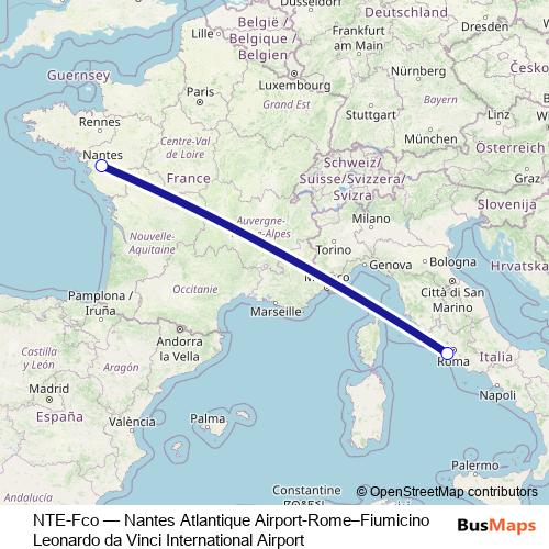 NTE-Fco bus Line Map