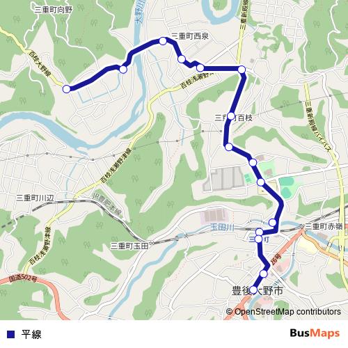 평선 bus Line Map