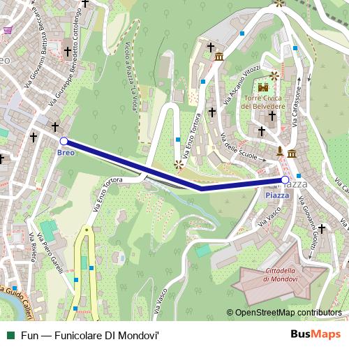 Fun funicular Line Map