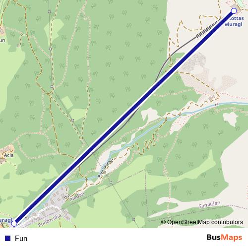 Fun funicular Line Map