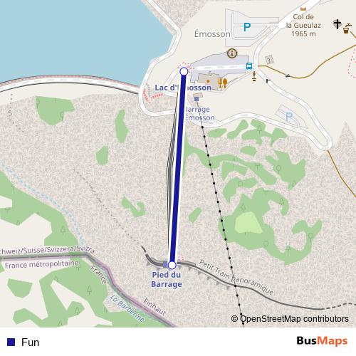 Fun funicular Line Map