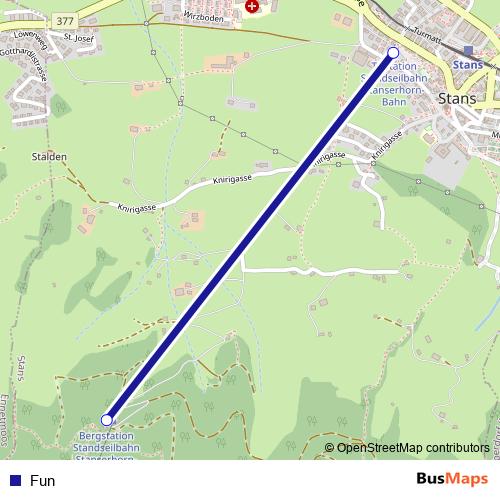 Fun funicular Line Map