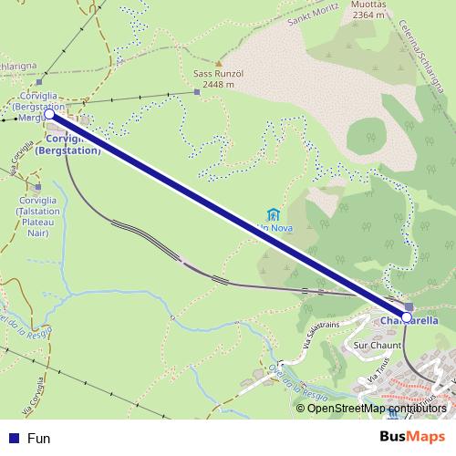 Fun funicular Line Map
