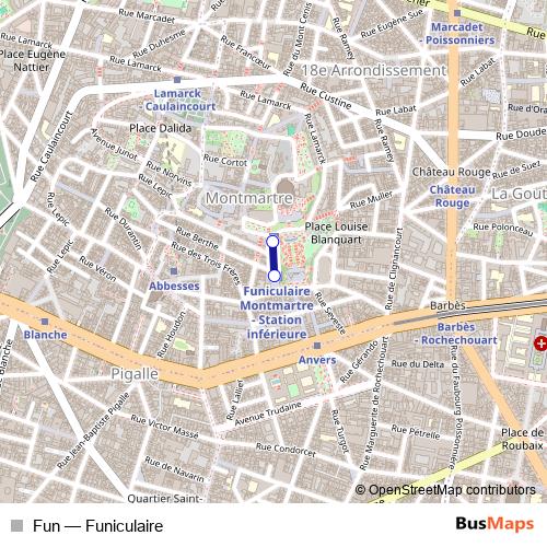 Fun funicular Line Map