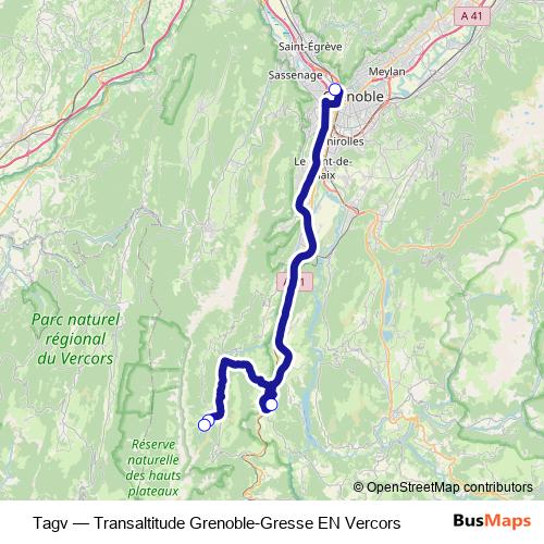 Tagv bus Line Map