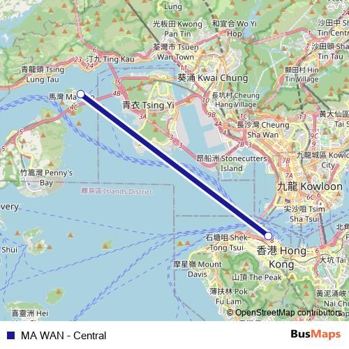 MA WAN - Central ferry Line Map