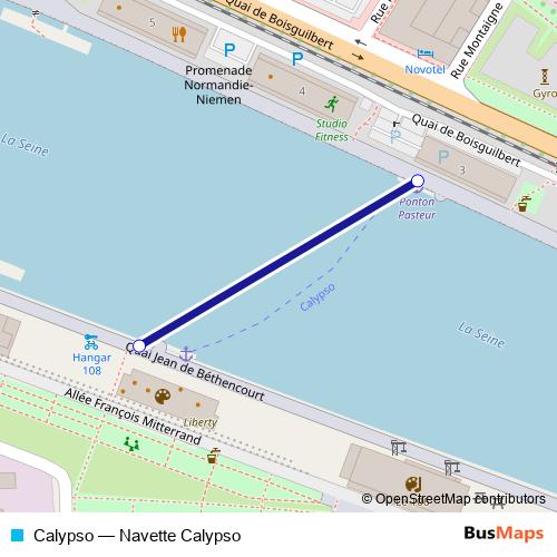 Calypso ferry Line Map