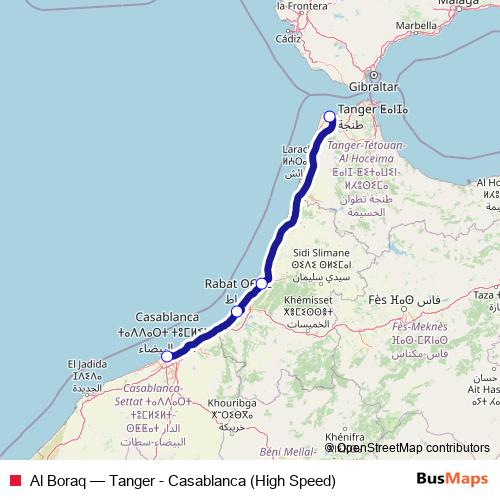 Al Boraq rail Line Map