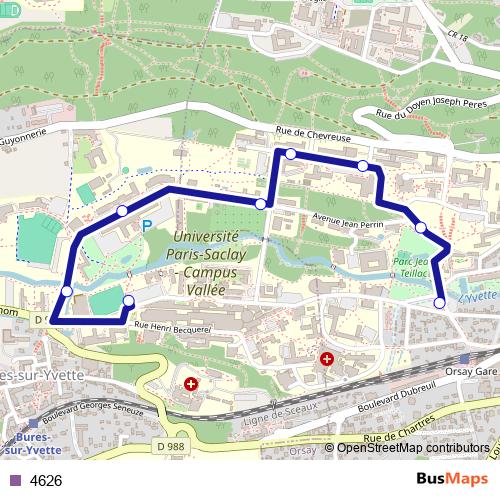 4626 bus Line Map