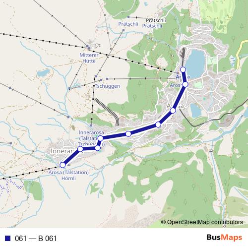 061 bus Line Map
