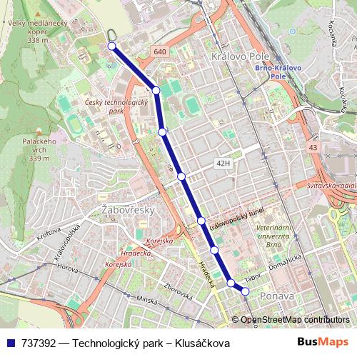 737392 tram Line Map