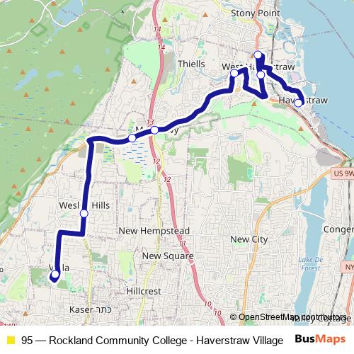 95 bus Line Map
