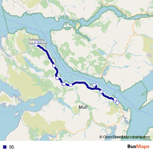 95 bus Line Map