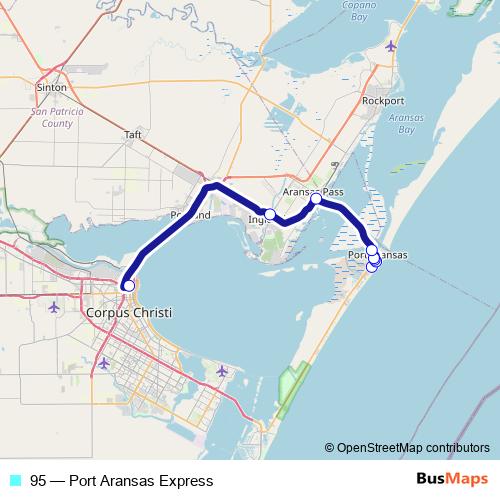 95 bus Line Map