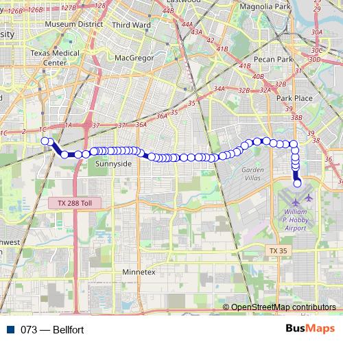 073 bus Line Map