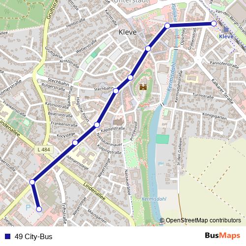49 City-Bus bus Line Map