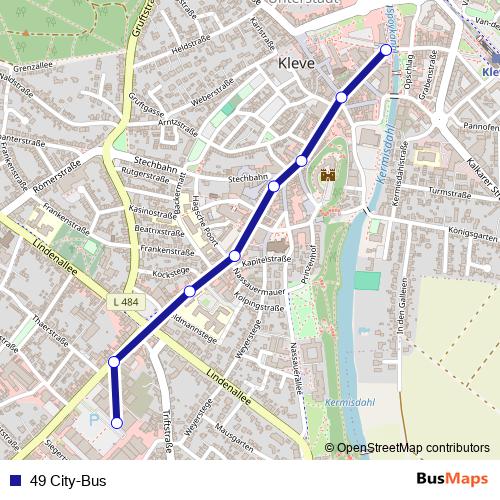 49 City-Bus bus Line Map