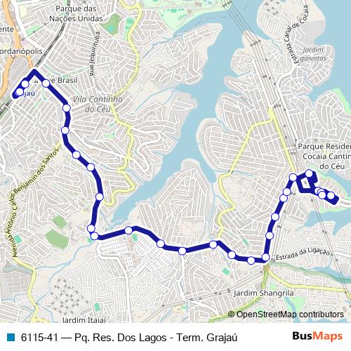 6115-41 bus Line Map