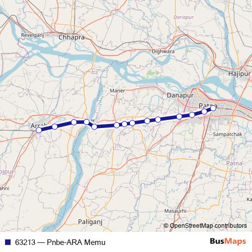 63213 rail Line Map