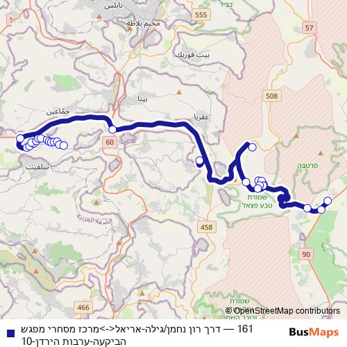 161 bus Line Map
