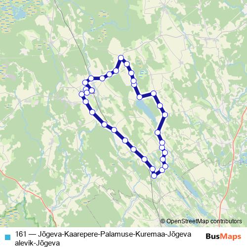 161 bus Line Map