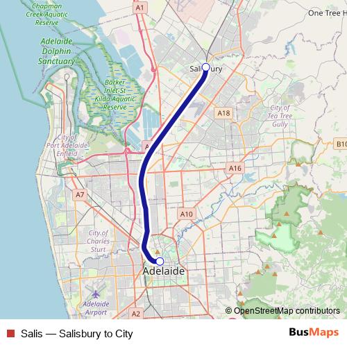 Salis rail Line Map