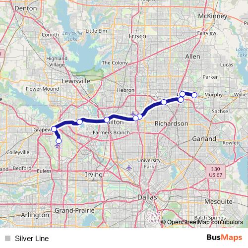 Silver Line rail Line Map
