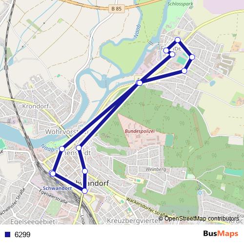 6299 bus Line Map