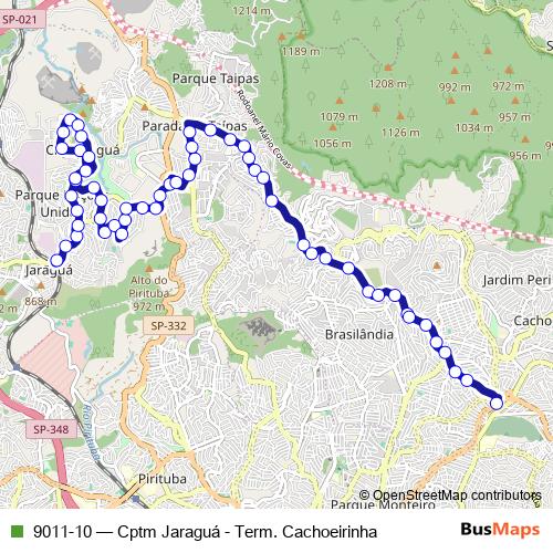 9011-10 bus Line Map