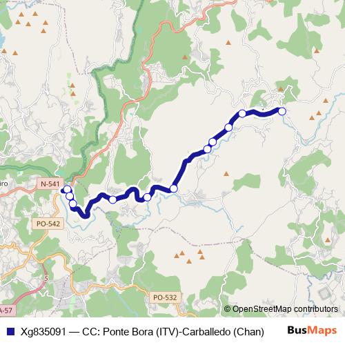 Xg835091 bus Line Map