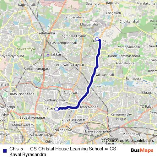 Chls-5 bus Line Map