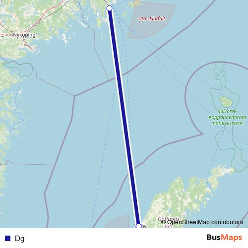 Dg ferry Line Map