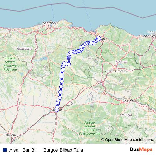 Alsa - Bur-Bil bus Line Map