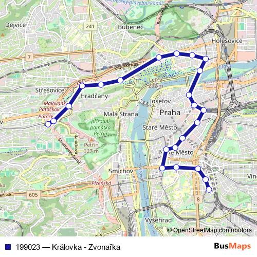 199023 tram Line Map