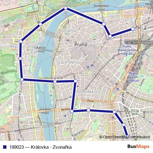 199023 tram Line Map