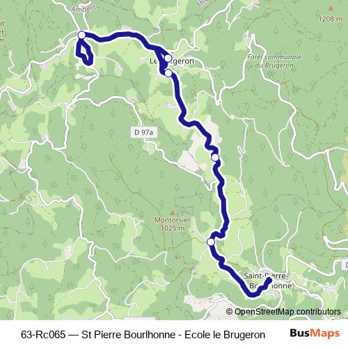 63-Rc065 bus Line Map