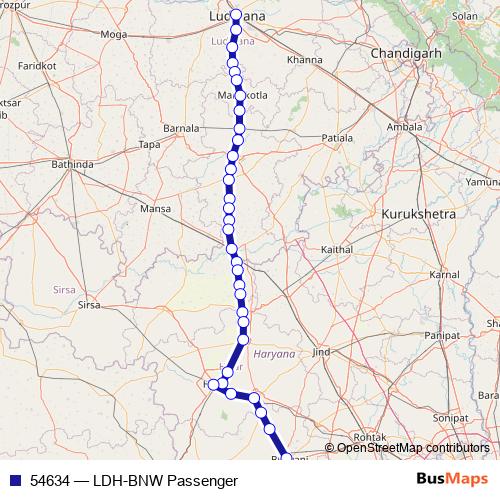 54634 rail Line Map