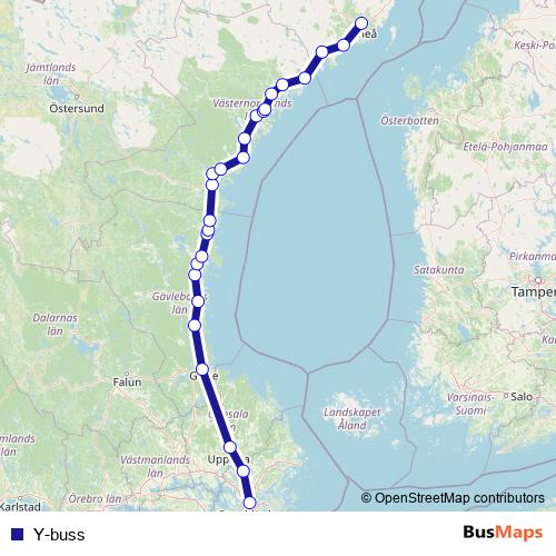Y-buss bus Line Map