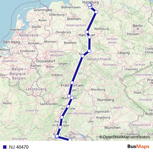 NJ 40470 rail Line Map