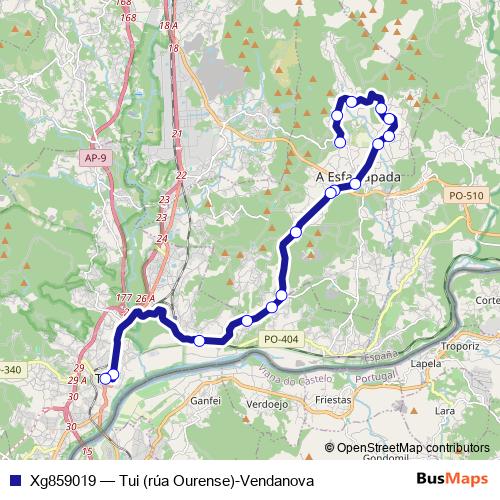 Xg859019 bus Line Map