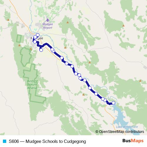 S606 bus Line Map