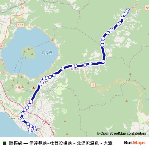 胆振線 bus Line Map